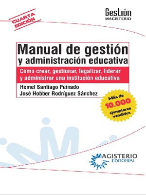 cover image of Manual de gestión y administración educativa